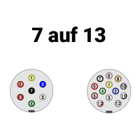 7 auf 13-polig