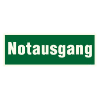 Text: Notausgang