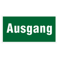 Text: Ausgang