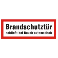 Brandschutztür schließt bei Rauch automatisch...