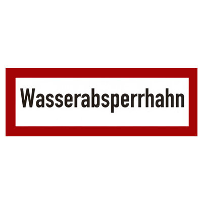 Wasserabsperrhahn Folie selbstklebend 297x105 mm