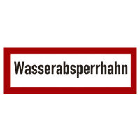 Wasserabsperrhahn Folie selbstklebend 297x105 mm