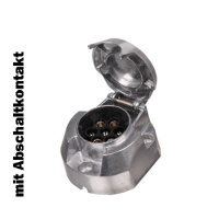 Steckdose 7-polig Aluminium mit Abschaltkontakt für...