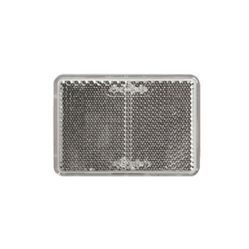 Reflektor / Katzenauge / Rückstrahler weiss 56 x 39 mm, selbstklebend