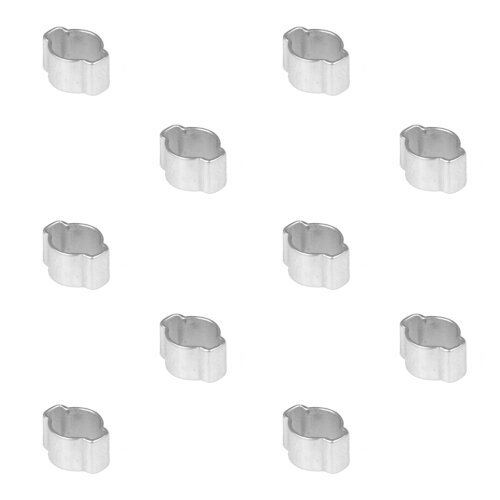 10 Stück 2-Ohr Schellen,  Druckluftschellen, Schlauchschellen, Bierschlauchschellen, 5-7 mm