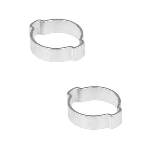 2 Stück 2-Ohr Schellen,  Druckluftschellen, Schlauchschellen, Bierschlauchschellen, 20-23 mm