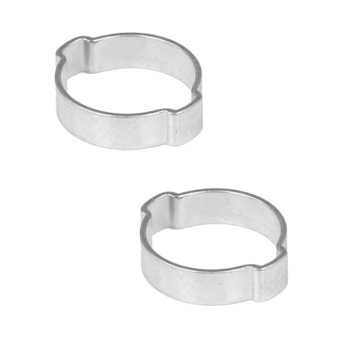 2 Stück 2-Ohr Schellen,  Druckluftschellen, Schlauchschellen, Bierschlauchschellen, 25-28 mm