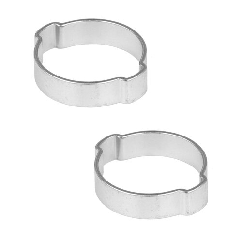 2 Stück 2-Ohr Schellen,  Druckluftschellen, Schlauchschellen, Bierschlauchschellen, 28-31 mm