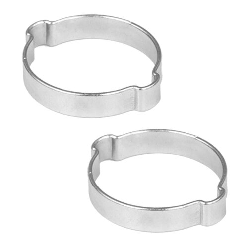 2 Stück 2-Ohr Schellen,  Druckluftschellen, Schlauchschellen, Bierschlauchschellen, 34-37 mm