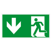 Notausgang - Rettungsweg Folie selbstklebend 300 x 150 mm