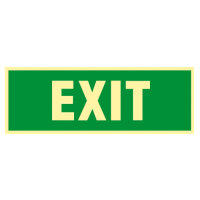 Text " EXIT " Kunststoff nachleuchtend...