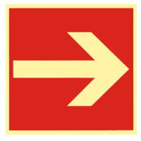 Richtungsangabe - Richtungspfeil gerade Kunststoff...