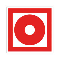 Brandmelder manuell Folie selbstklebend 148 x 148 mm