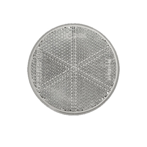 Reflektor / Katzenauge / Rückstrahler weiss 80 mm selbstklebend