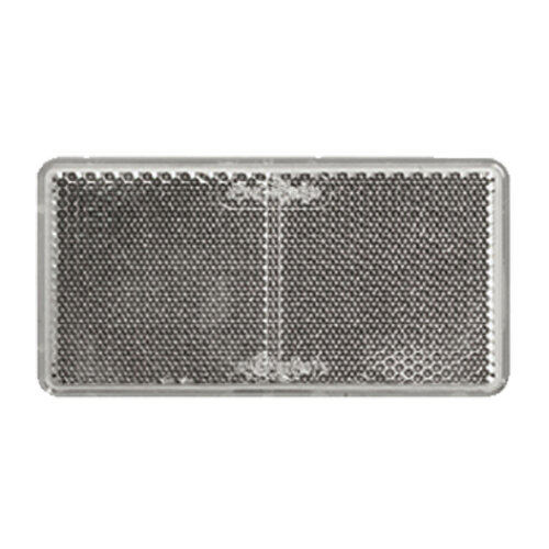 Reflektor / Katzenauge / Rückstrahler weiss 94 x 44 mm, selbstklebend