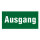 Text " AUSGANG " Kunststoff 297 x 105 mm