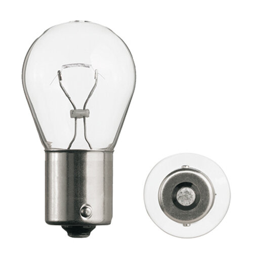2 Stück Glühlampen im Blisterpack 12V 21W Ba15s