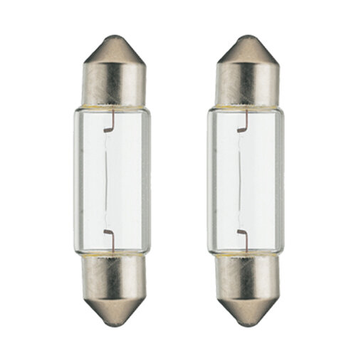 2 Stück Glühlampen im Blisterpack 12V 5W Sofitte