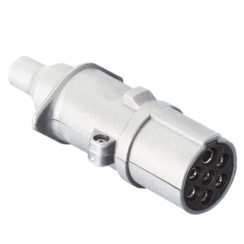 Alu-Stecker 7-pol. 24 Volt Norm:N Steckanschluss