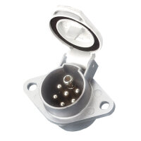 Alu-Steckdose 7-pol. 24 Volt Norm:S Steckanschluss