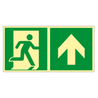 Notausgang - Rettungsweg Kunststoff nachleuchtend...