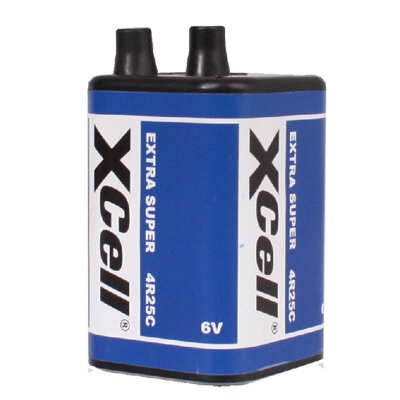 Blockbatterie / Trockenbatterie / Laternenbatterie /  4R25 / 6V für Camping -Lampen, Taschenlampen, Baustellenlampen, Blinklampen