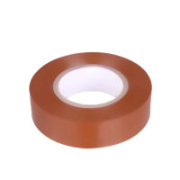 PVC Isolierband Klebeband 10 Meter lang 15 mm breit -braun-