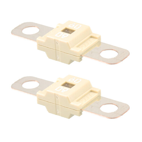 2 x Leistungssicherung Streifensicherung Midi / weiss / 80A / 58V