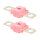 2 x Leistungssicherung Streifensicherung Midi / pink / 125A / 58V