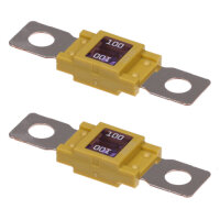 2 x Leistungssicherung Streifensicherung Mega / gelb /...