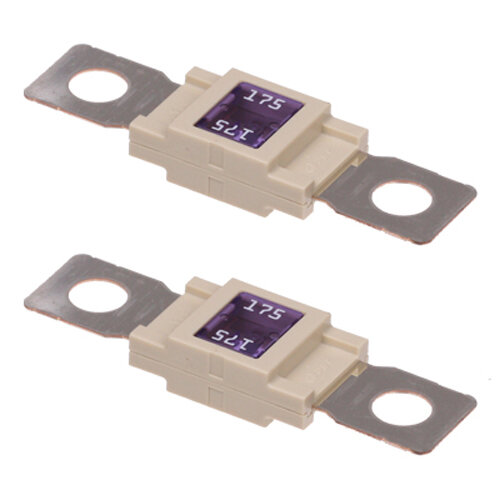 2 x Leistungssicherung Streifensicherung Mega / weiss / 175A / 32V