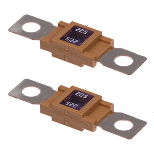 2 x Leistungssicherung Streifensicherung Mega / natur / 225A / 32V