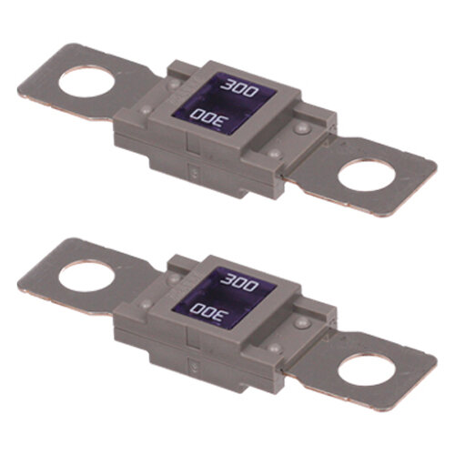 2 x Leistungssicherung Streifensicherung Mega / grau / 300A / 32V