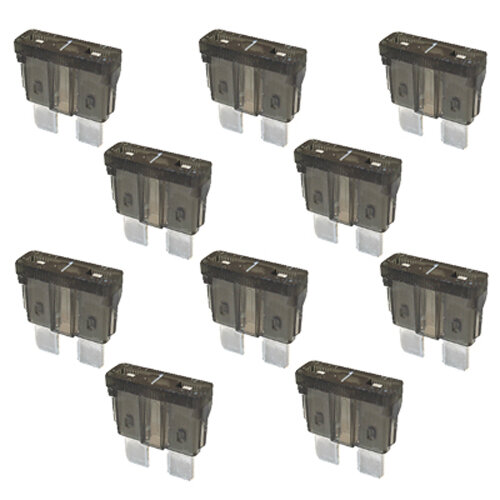 10 x Flachstecksicherung 1A / 32V / schwarz
