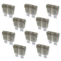 10 x Flachstecksicherung 2A / 32V / grau