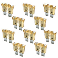 10 x Flachstecksicherung 5A / 32V / natur