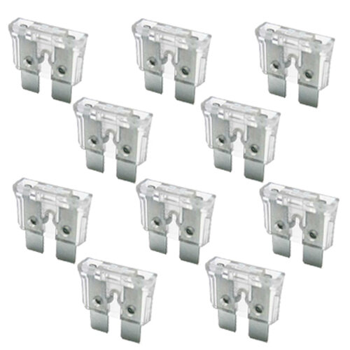 10 x Flachstecksicherung 25A / 32V / weiss