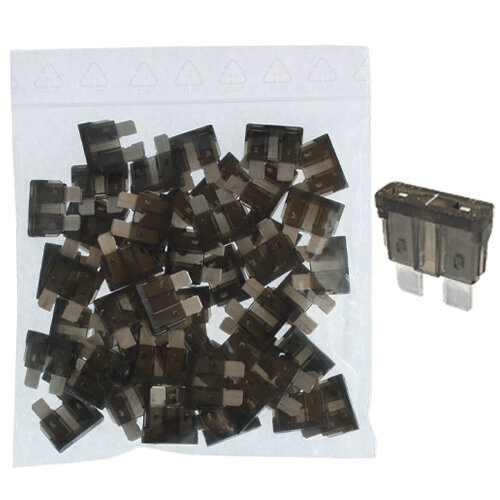 50 x Flachstecksicherung 1A / 32V / schwarz