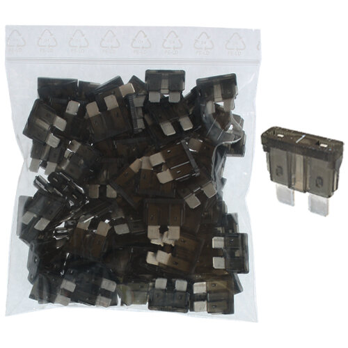 100 x Flachstecksicherung 1A / 32V / schwarz