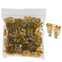 100 x Flachstecksicherung 5A / 32V / natur