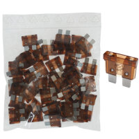 50 x Flachstecksicherung 7,5A / 32V / braun