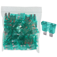 100 x Flachstecksicherung 30A / 32V / grün