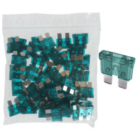 50 x Flachstecksicherung 35A / 32V / dunkelgrün