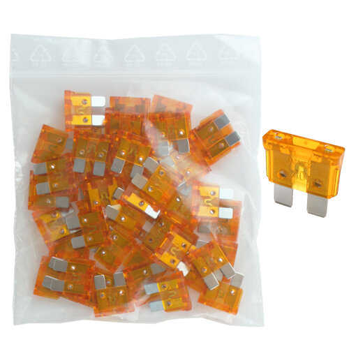 50 x Flachstecksicherung 40A / 32V / orange