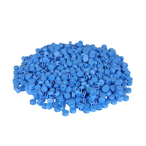 1000 St. Kunststoffplomben blau  8mm