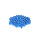 250 St. Kunststoffplomben blau  8mm