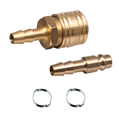 Set Druckluft Kupplung / Stecker LW 8 mm Schlauchtülle