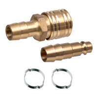 Set Druckluft Kupplung / Stecker LW 13 mm Schlauchtülle