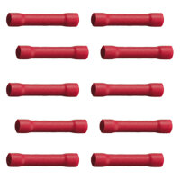 10 Stück Stossverbinder Quetschverbinder rot