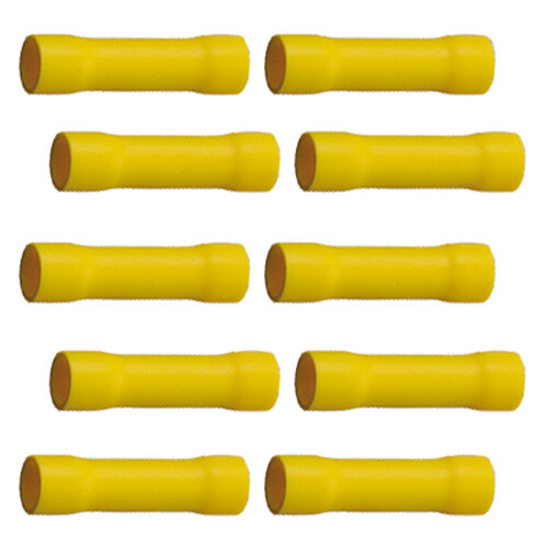 10 Stück Stossverbinder Quetschverbinder gelb